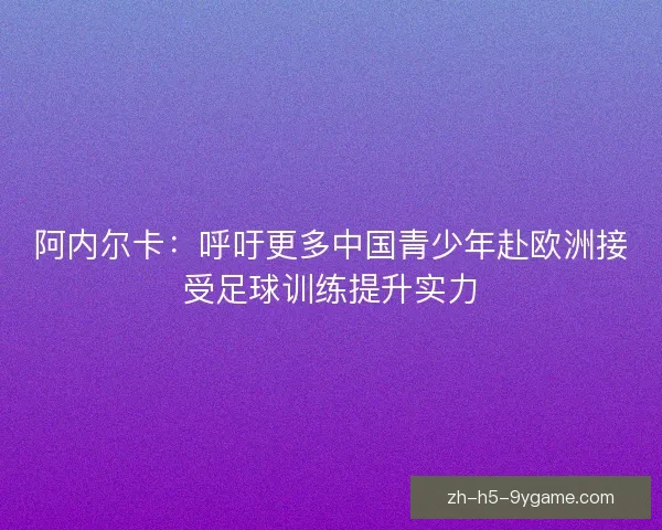 阿内尔卡:呼吁更多中国青少年赴欧洲接受足球训练提升实力 阿内尔卡:呼吁更多中国青少年赴欧洲接受足球训练提升实力